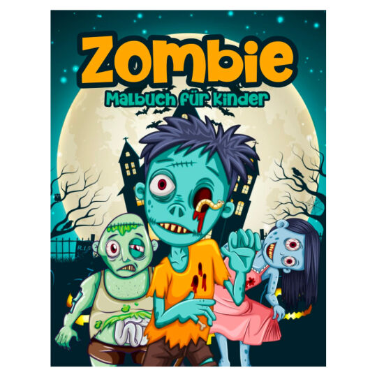 Zombie Malbuch für Kinder