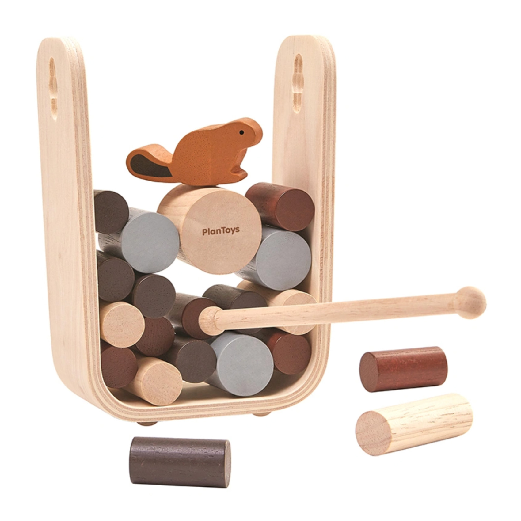 Geschicklichkeitsspiel STMME ZIEHEN mit 23 Teilen aus Holz - 76 Geschenke für 3 bis 4 Jahre alte Jungen